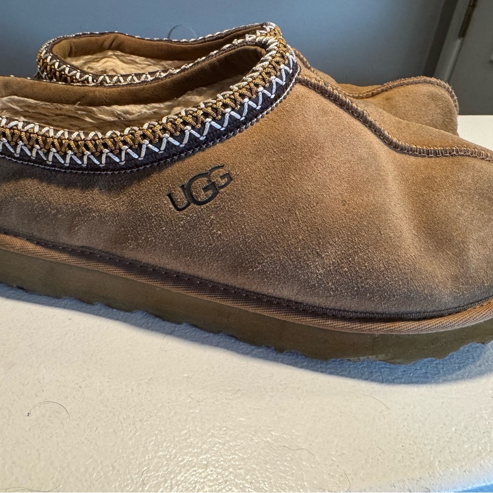 UGG women’s Tan Tasman Suede Slippers size 10 - Picture 3 of 13
